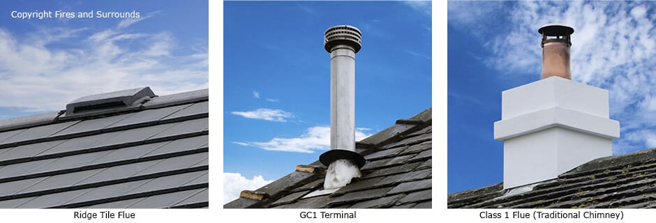 Chimney Flue Types, Class 1 chimney, Class 2 chimney, traditional chimney